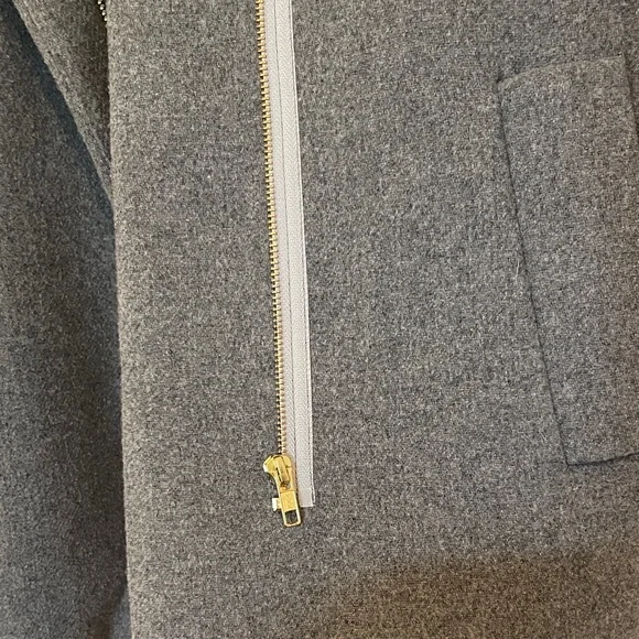 J. Crew Charcoal Gray Trench Coat - Picture 2 of 5